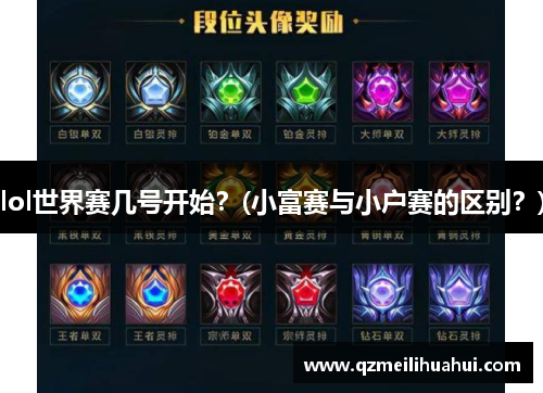 lol世界赛几号开始？(小富赛与小户赛的区别？)