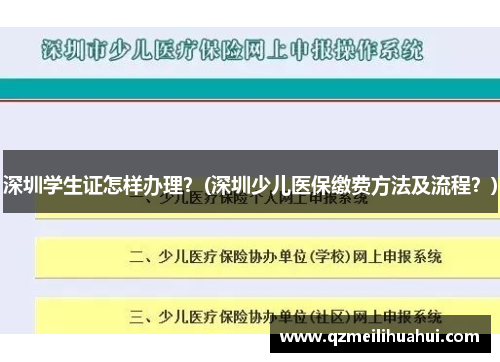 深圳学生证怎样办理？(深圳少儿医保缴费方法及流程？)